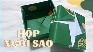 Hướng dẫn xếp hộp quà - How to make origami gift box - Hộp giấy ngôi sao