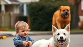 baby and dog 🍼