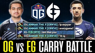 OG vs EG Carry Battle - Ammar HUSKAR vs Arteezy DROW RANGER