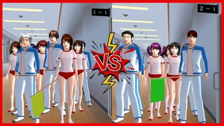 Relay Race Between 1-1 and 2-1 Classes || SAKURA School Simulator