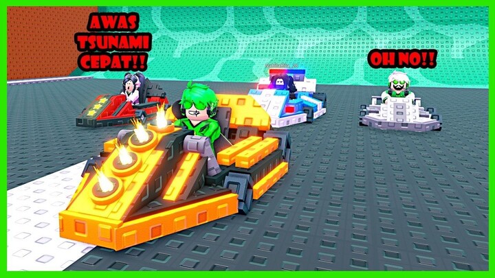 Aku Beli Go Kart Tercepat Untuk Selamatkan Diri Dari Tsunami - Roblox +1 Speed G