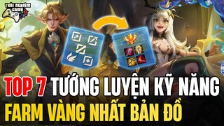 Liên Quân Top 7 Tướng LUYỆN KỸ NĂNG - FARM VÀNG NHẤT BẢN ĐỒ Rank Đơn Mùa 23 - Trải Nghiệm Game