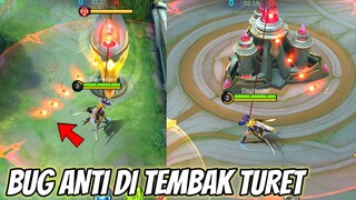 BUG GAK BISA DI TEMBAK SAMA TURET MOBILE LEGENDS ! NGE PUSH JADI GAMPANG