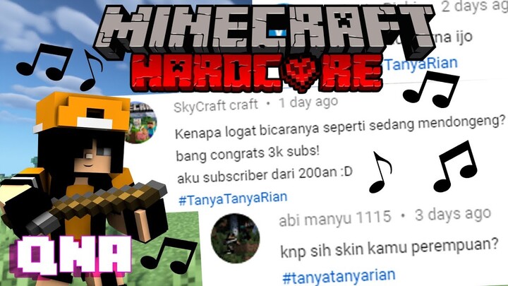 Nyanyiin Pertanyaan #QnA | Minecraft Hardcore Indonesia
