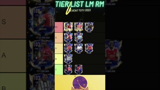 TIER LIST LM RM EVENT TOTY FIFA MOBILE VERSI YUAHPLAY!! #fifamobile  #fifamobileindonesia