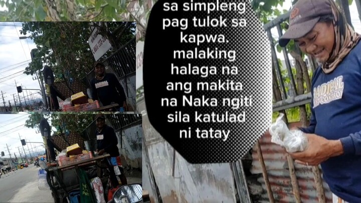 sa simpleng pagtulog ang sarap sa pakiramdam na Naka ngiti si tatay.