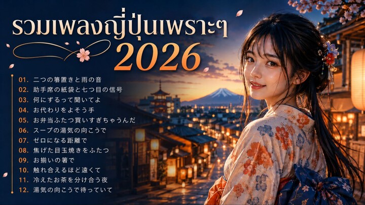 รวมเพลงญี่ปุ่นเพราะๆ 2026 | [ Kapook Music ] Vol.2🎵#เพลงญี่ปุ่นเพราะๆ #เพลงญี่ปุ่นฟังสบาย