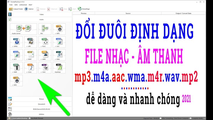 Hướng Dẫn Cách Đổi Đuôi Định Dạng File Âm Thanh Nhạc | Đổi Đuôi File Nhạc Dễ và Nhanh 2021