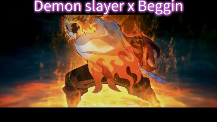 Demon slayer x Begging song #anime #viral