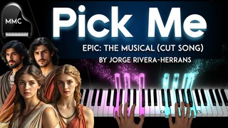 Pick Me (cut song) - EPIC: The Musical by Jorge Rivera-Herrans  piano cover + sheet music