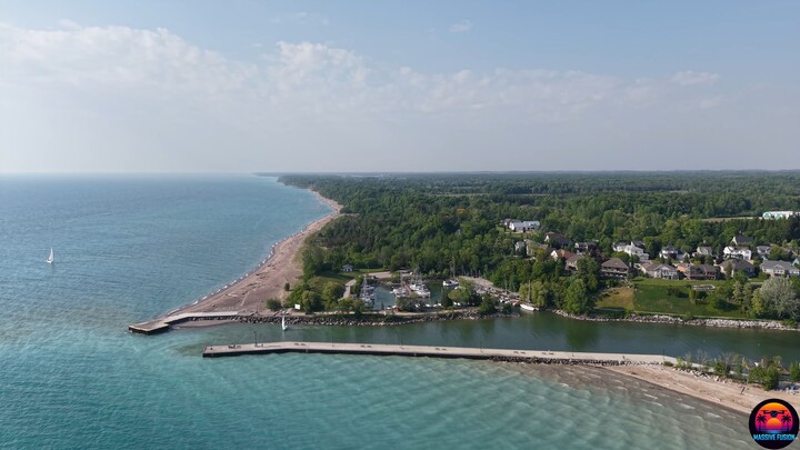 Massive Fusion - DJI - 4K - Discover Ontario Canada - Bayfield Waterfront