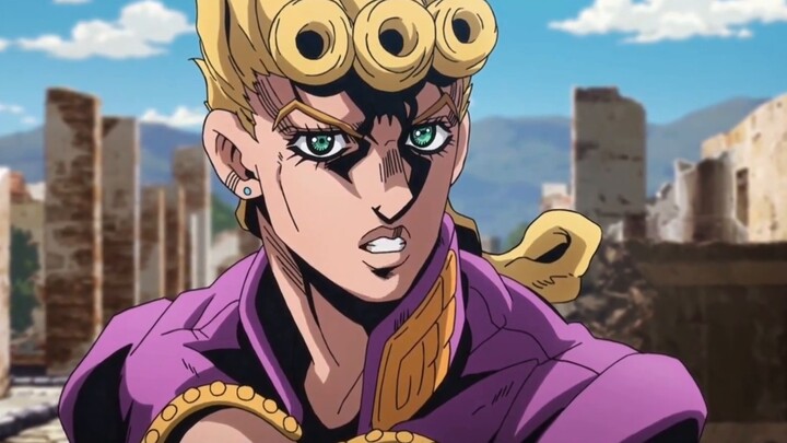 Giorno and Abbazi are arguing "When JOJO starts speaking Chinese"