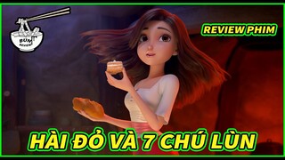 BẠCH TUYẾT đam mê ăn ĐỒ NGỌT - REVIEW PHIM HOẠT HÌNH : HÀI ĐỎ VÀ 7 CHÚ LÙN || BÚN REVIEW