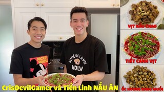 CrisDevilGamer và Tiến Linh NẤU ĂN