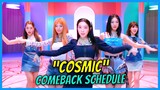 Red Velvet Comeback Schedule for Album COSMIC