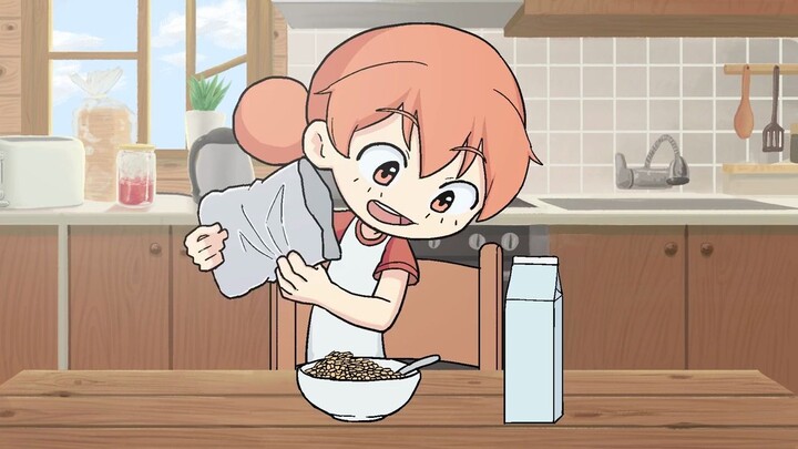 Makan Sereal, animasi 2D