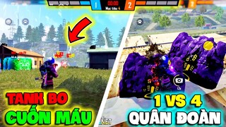 [FREE FIRE] THỬ THÁCH GẠ KÈO SOLO 1 VS 4 THÀNH VIÊN QUÂN ĐOÀN VÀ VÀ TANK BO CUỐN MÁU TEAM BẤT LỰC