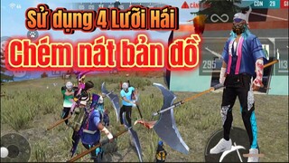 [FREE FIRE] Sử Dụng 4 Lưỡi Hái Chém Nát Rank Sinh Tồn