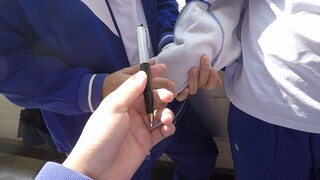 A high school student took the laptop from elementary school
