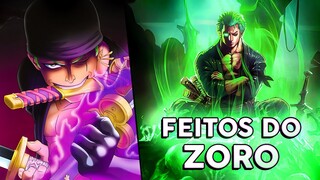 Todos os feitos de RORONOA ZORO, o Caçador de Piratas | One Piece