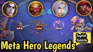 Tutorial Tharz 3 Meta Hero Legends 5 GOLD‼️Crazy Burst Damage | Combo Mager Magic Chess Bangbang