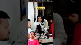 अंग्रेजी दास्ताने की🤣 | Spoken English Words | Winter Vocabulary Gloves | English Connection #shorts