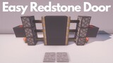 Minecraft: Simple Redstone Door Tutorial (Updated)