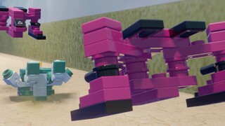 [Horror?] Lego version of "Squid Game" ⬤▲◼BRICK GAME 3D animation! 4K HD