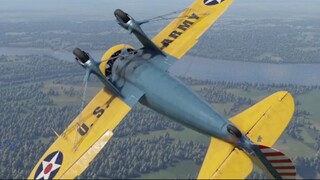 Air combat on the P-26A-33 fighter