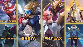 FREYA S.A.B.E.R & BALMOND VENOM - MIYA REVAMP - PHILAX And MORE | Mobile Legends #WhatsNEXT Ep.133