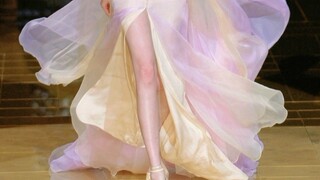 اتضح أن هناك حقًا أشخاصًا يمكنهم الحصول على الشكل الجميل في الرسم ~ [تنورة إيلي صعب الطويلة]