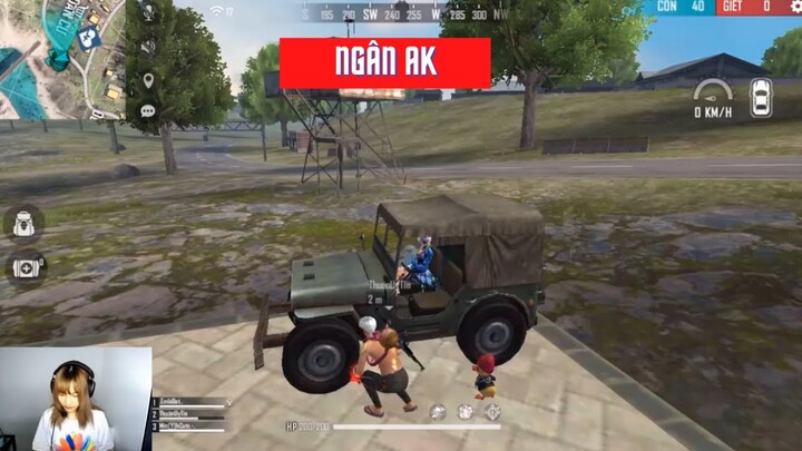 Ngân Kaito | [Free Fire] Ngân trở lại và thể hiện đẳng cấp khi dùng 1 khẩu AK lấy TOP!