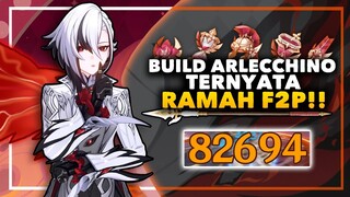 Cuman MODAL SENJATA B3 DAMAGE NGERI - BUILD ARLECCHINO F2P Genshin Impact