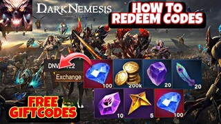 Dark Nemesis Infinite Quest Global All Giftcodes - How to Redeem Codes // Dark Nemesis Free 3 Codes