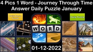 4 Pics 1 Word - Journey Through Time - 12 January 2022 - Answer Daily Puzzle + Bonus Puzzle