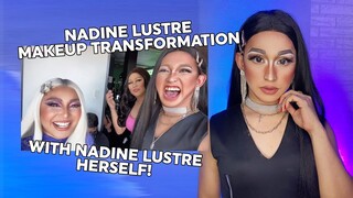 NADINE LUSTRE MAKEUP TRANSFORMATION featuring NADINE LUSTRE! (Aprub ba kay Madam President?!)