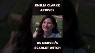 Emilia Clarke as Scarlet Witch Arrives in Wandavision