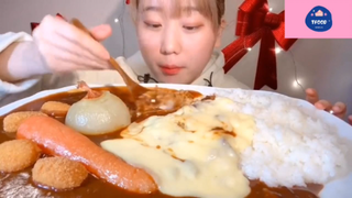 Mukbang thịt viên. xúc xích #anngon