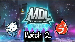 AURA ESPORTS VS EVOS ESPORTS | GAME 2 | MDL S2 W3 D3