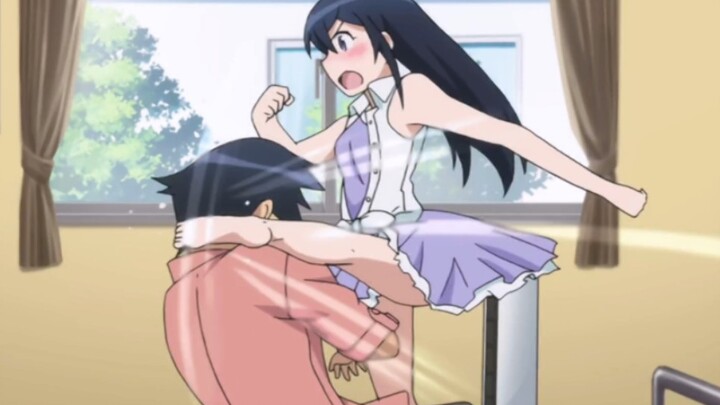 You pervert! Take my kick!