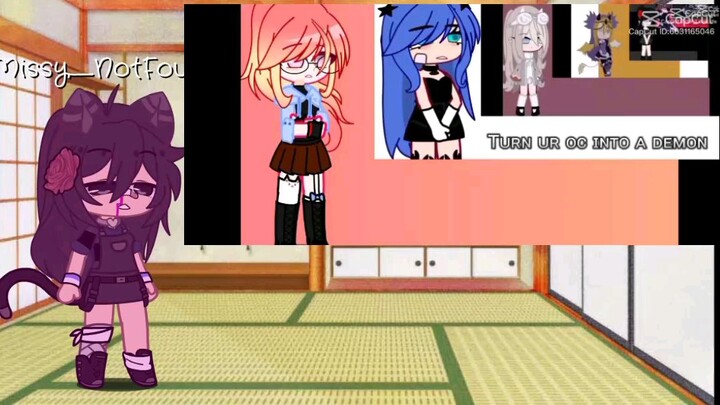 Turn Your Oc Into A Demon Trend! (Gacha Club)