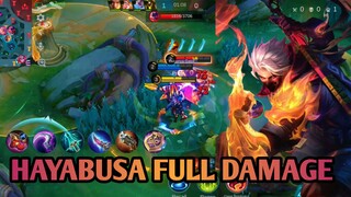 MAIN HAYABUSA FULL DAMAGE DI RANK | GAMEPLAY MOBILE LEGEND