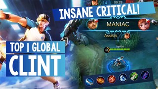 Insane Critical Damage! Maniac Clint [ Clint Top 1 Global ] - Mobile Legends