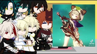 Genshin Impact reacts ~‼️Short‼️BOTH TRAVELERS ~ part 2/? • No ships - @Haru