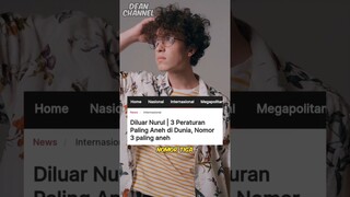 3 Peraturan Paling Aneh Di Dunia (Nomer 3 Di Luar Nalar)
