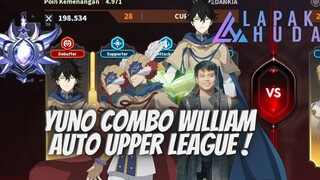 YUNO GOLDEN DAWN COMBO WILLIAM AUTO UPPER LEAGUE 🍀 BLACK CLOVER MOBILE