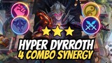 HYPER BINTANG 3 DYRROTH ASTRO 4 SYNERGY ! MAGIC CHESS MOBILE LEGENDS