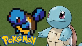 Build Pokemon Squirtle Minecraft!
