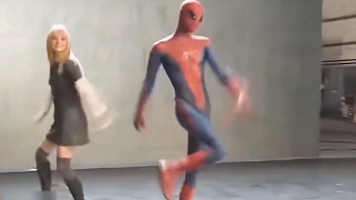 Funny young stars have all the fun—was the set really that lively? Tom Holland, Tobey Maguire, Andre