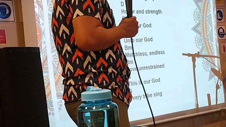 music band practice, lets praise God